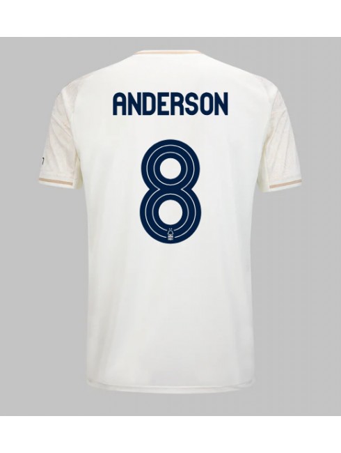 Nottingham Forest Elliot Anderson #8 Replika Borta Kläder 2025-26 Kortärmad Nottingham Forest Elliot Anderson #8 Replika Borta Kläder 2025-26 Kortärmad